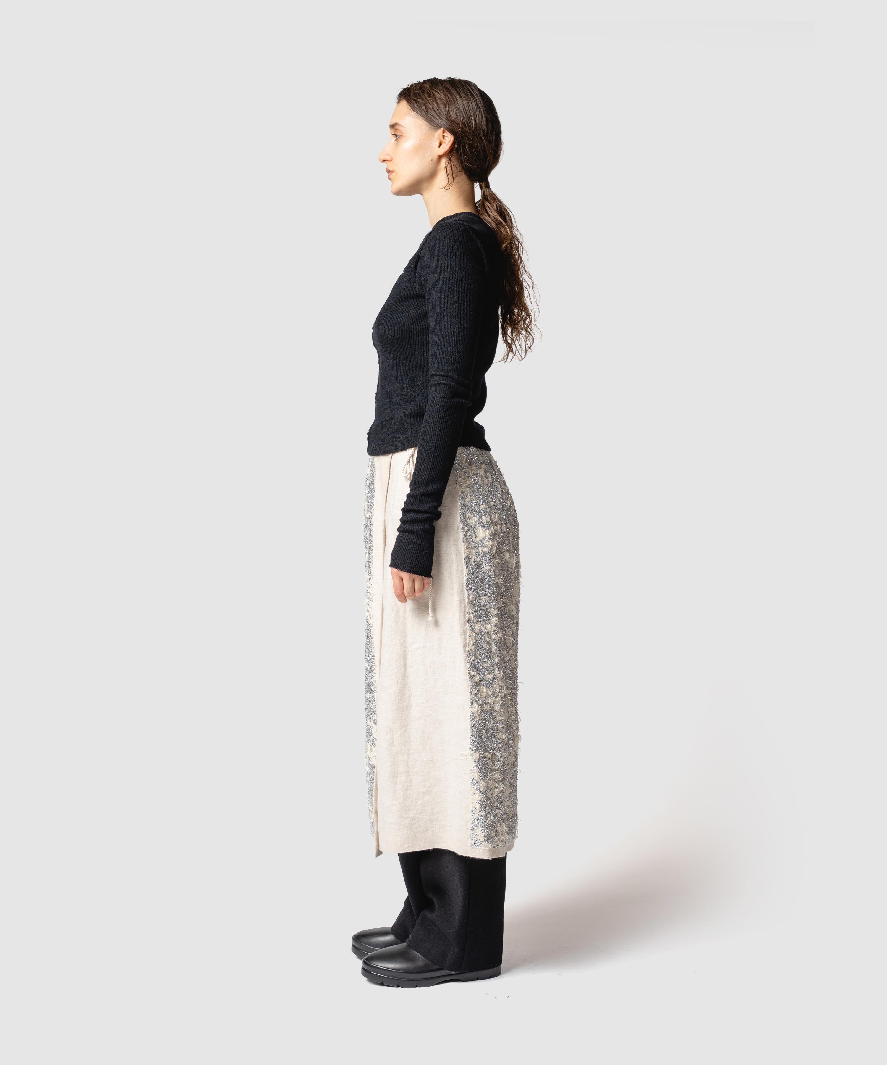 LONG SLEEVE RIB TOP｜muller of yoshiokubo(ミュラーオブヨシオクボ