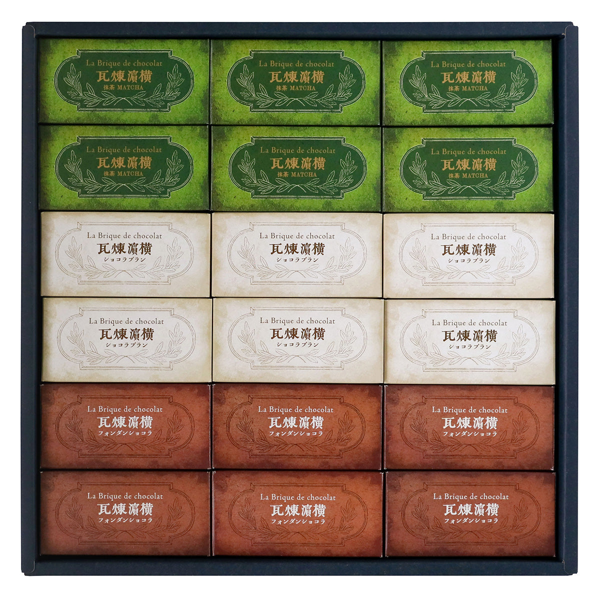 横濱煉瓦 抹茶 アソート三種詰合せ18個入(M6・B6・R6) – 霧笛楼