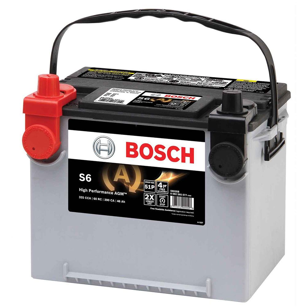 BOSCH S6-75DT Automotive AGM Battery (Group 75/86 ) S6 Flat Plate