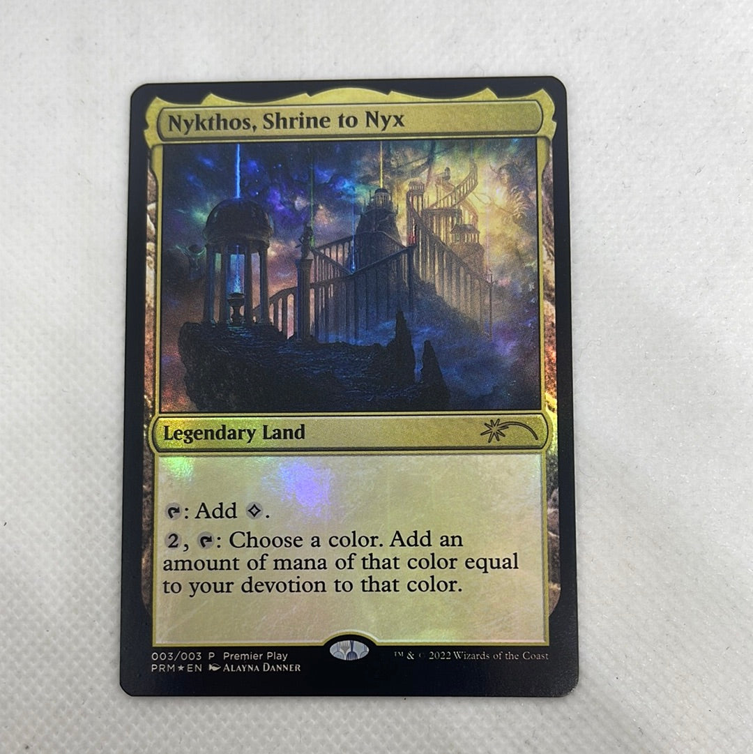 Nykthos, Shrine to Nyx - Premier Play Pro Tour Promo #003 FOIL