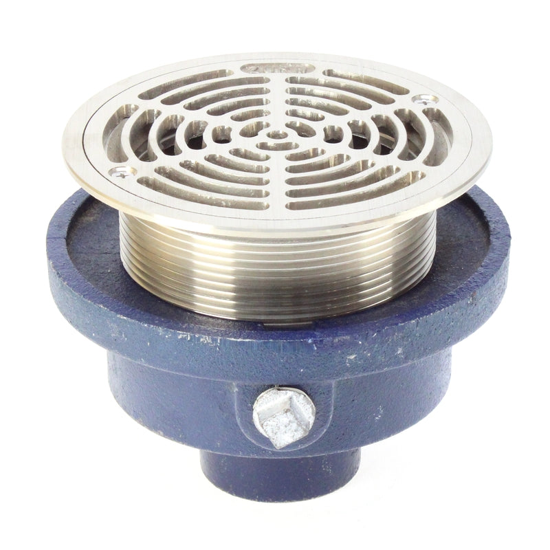 Zurn ZN211-B-P Floor Drain - Round Nickel Bronze Strainer