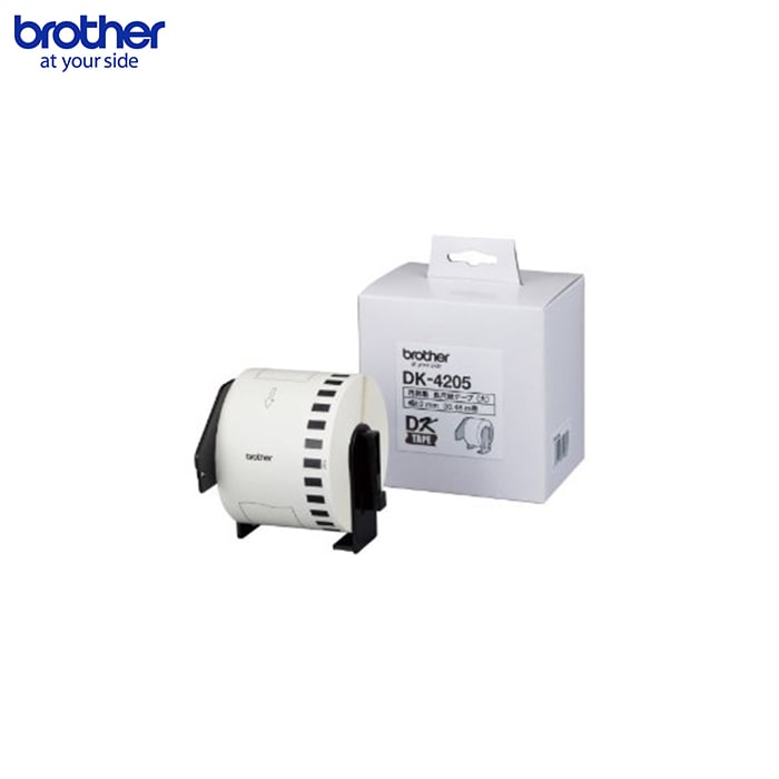ブラザーラベルプリンター用 再剥離(弱粘着タイプ)長尺テープ DK-4205