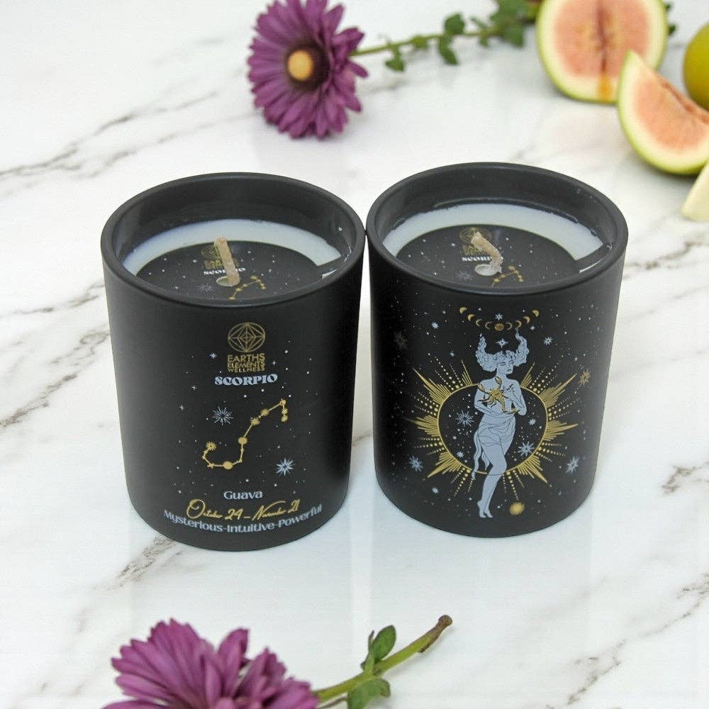 Scorpio - Zodiac Hand Poured Candle – Mellow Monkey
