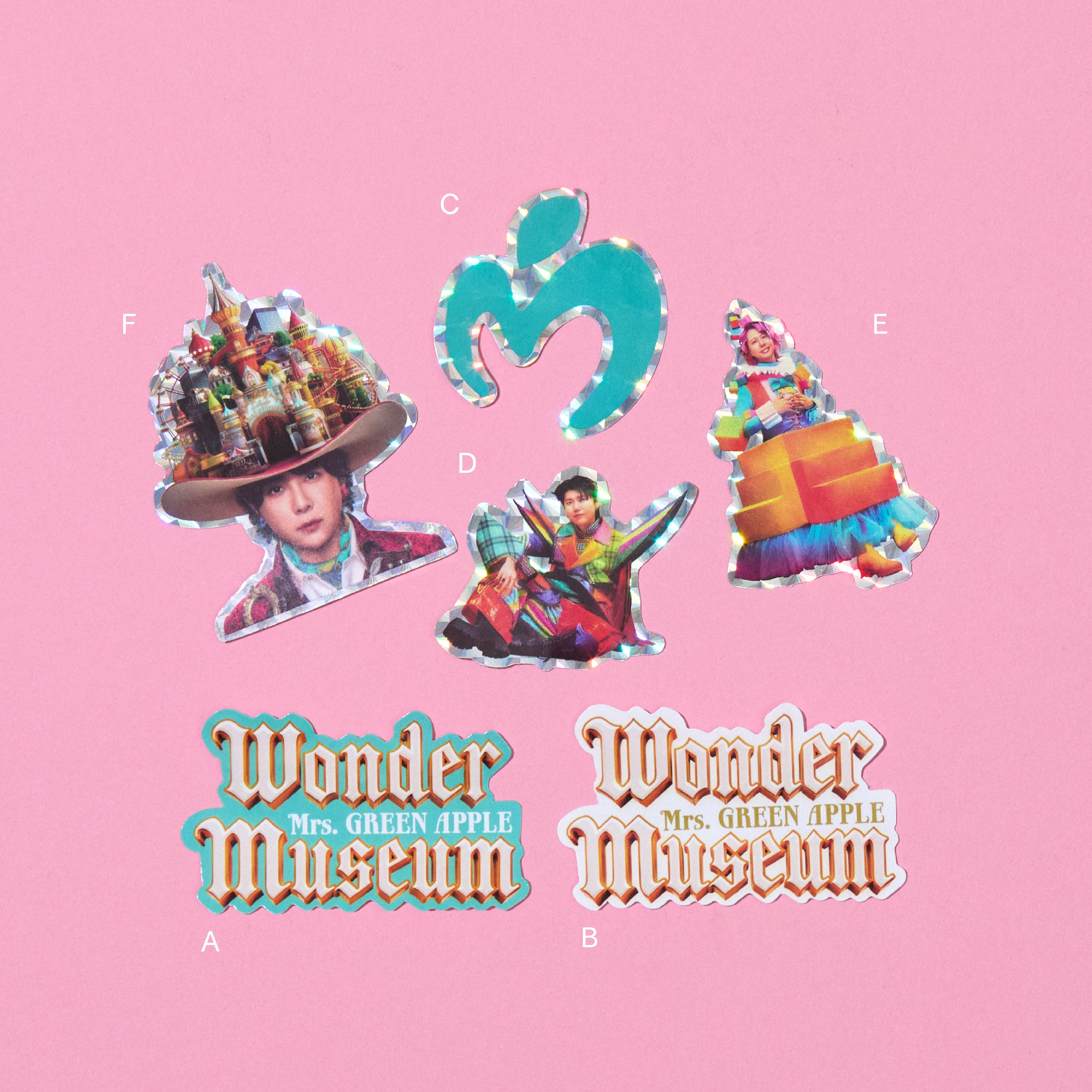 Wonder Museum ステッカー – Mrs. GREEN APPLE OFFICIAL STORE