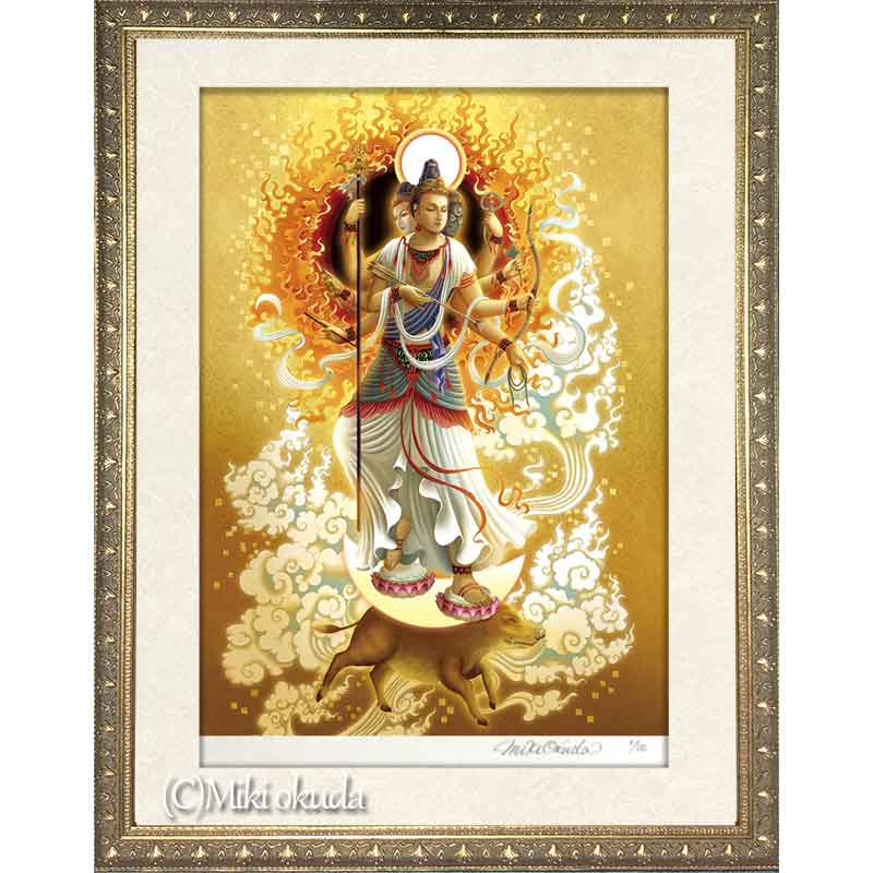 摩利支天】開運勝利の守護神│開運仏画・ジクレー版画│日本の密教