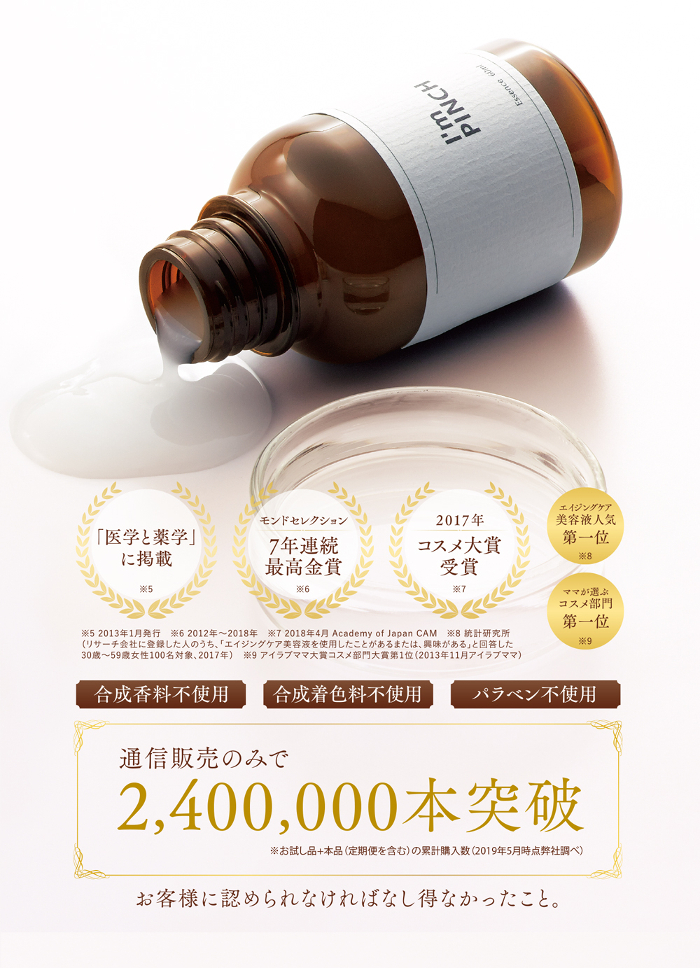 お肌のピンチを救う美容液 I'm PINCH（アイムピンチ） | MIRAI