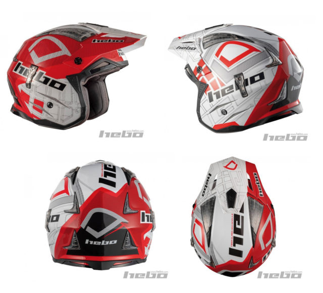 HC1026 ZONE4 PATRICK HEBO エボ トライアルヘルメット MFJ公認