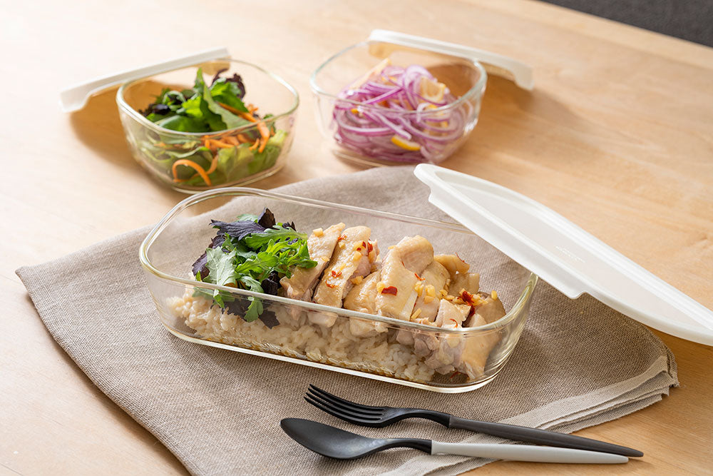 HARIO スタッキング耐熱ガラスコンテナ 6個セット（保存容器 250ml