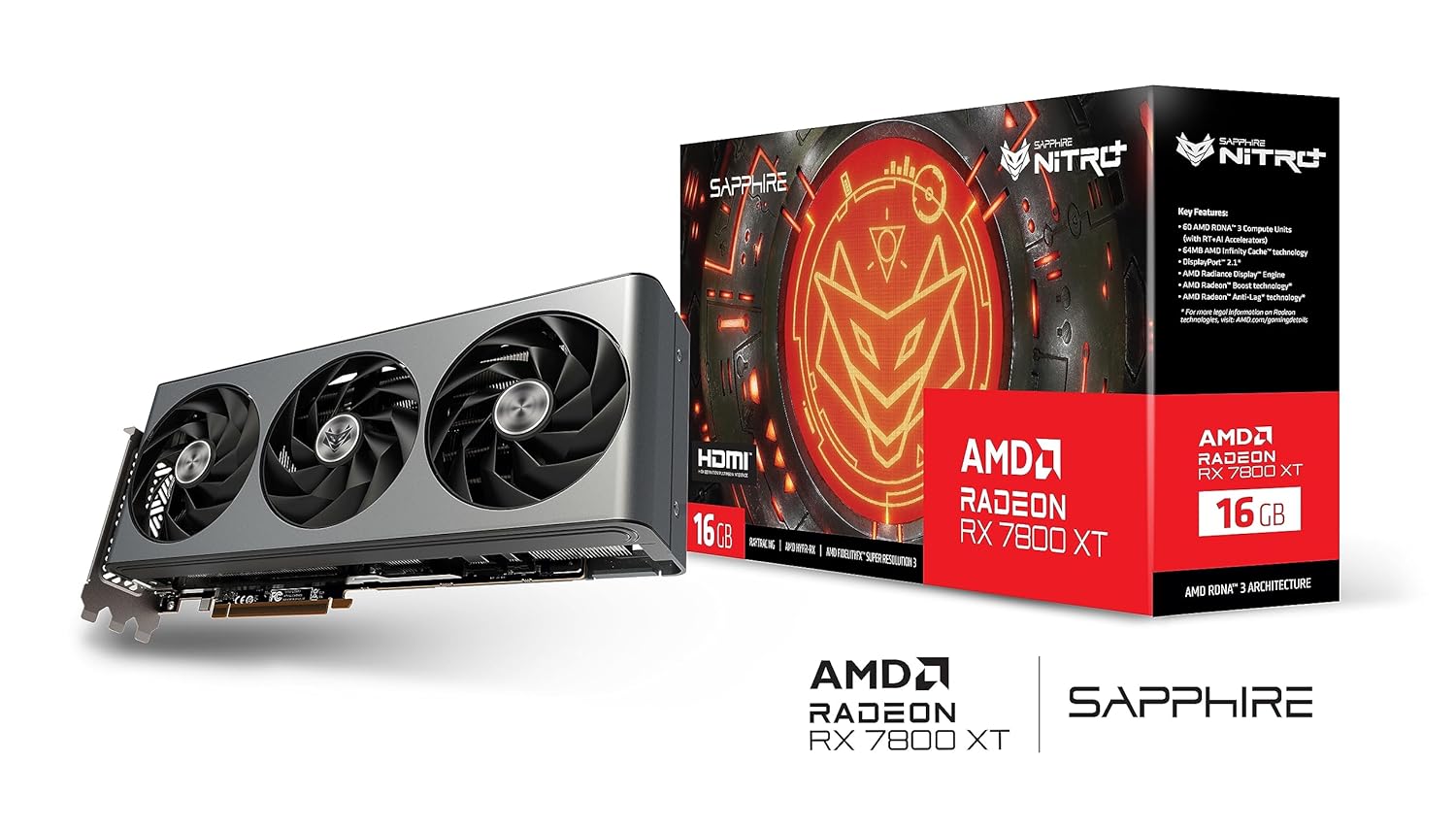 Sapphire Nitro+ AMD Radeon RX 7800 XT 16GB Gaming OC – Mizzo Shopping
