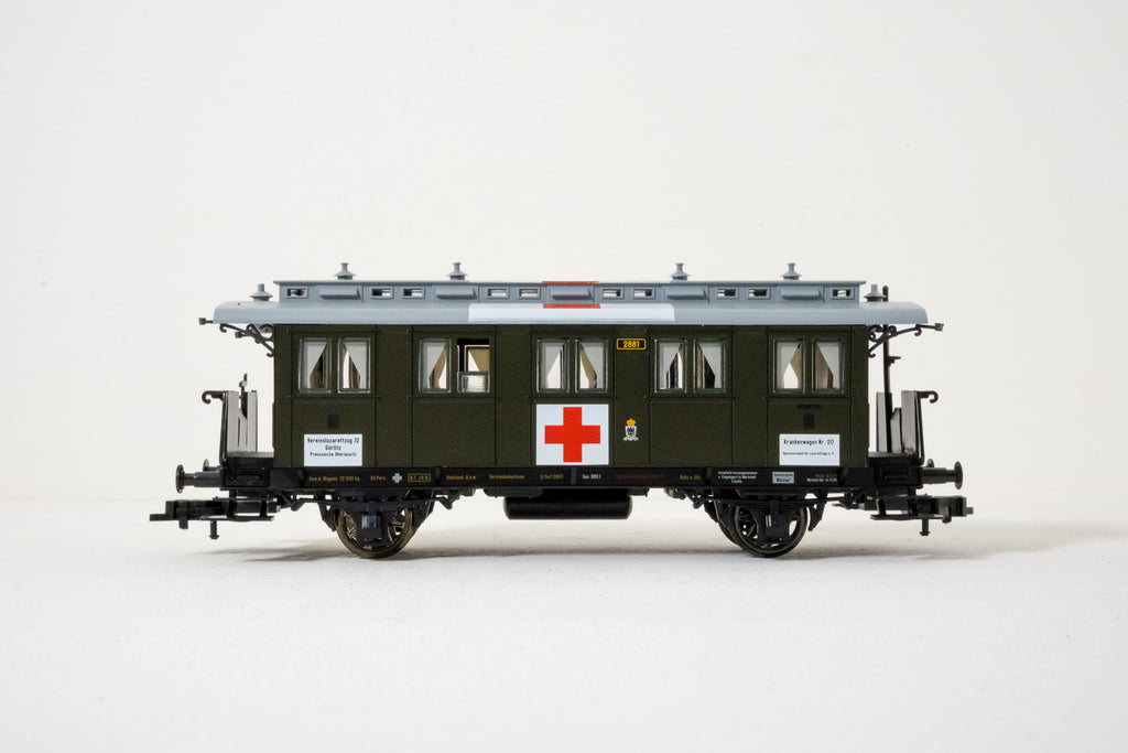 FLEISCHMANN581111 K.P.E.V.赤十字客車3輌set Ep1 | Modellbahn