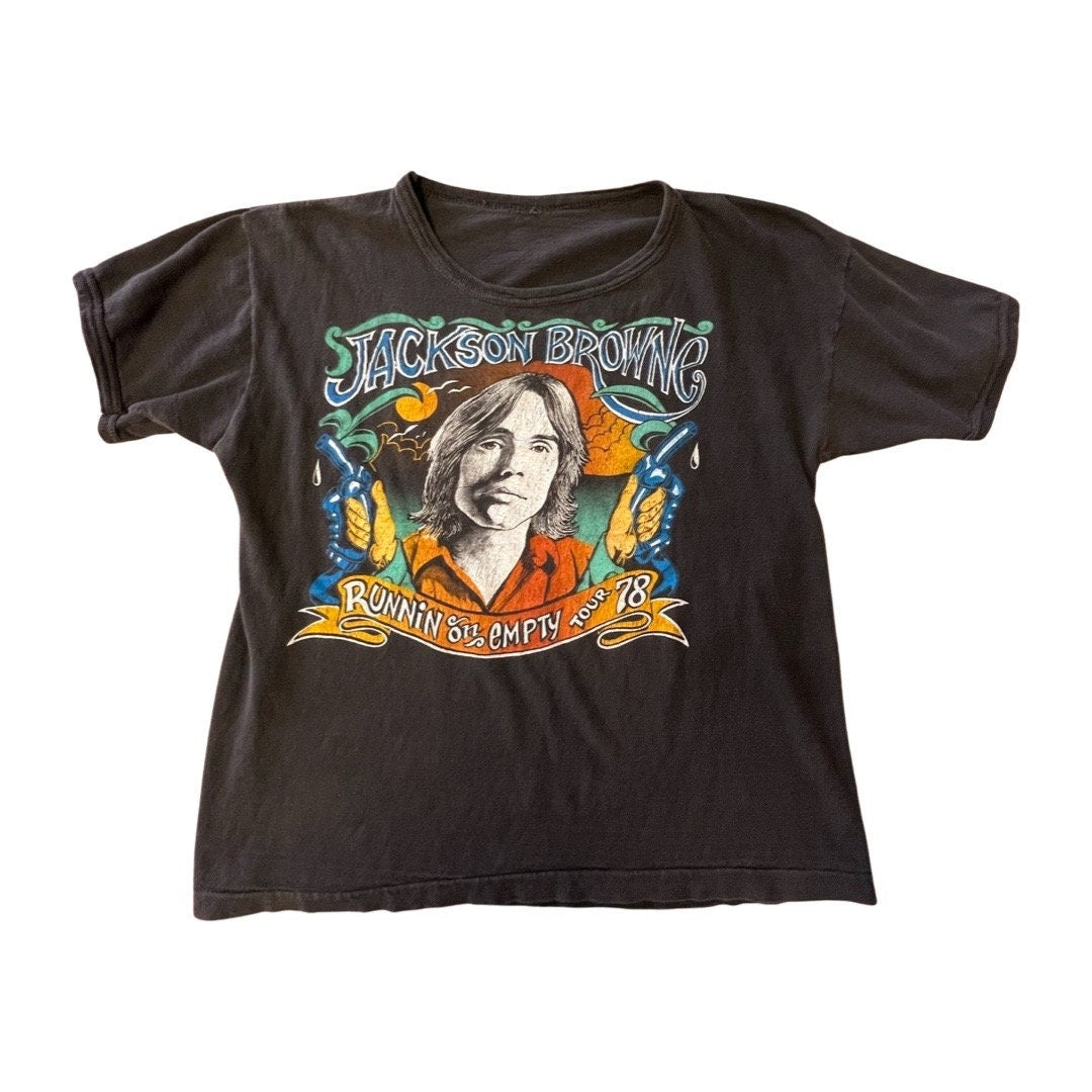 Rare Vintage Jackson Browne Runnin On Empty Tour '78 T-Shirt