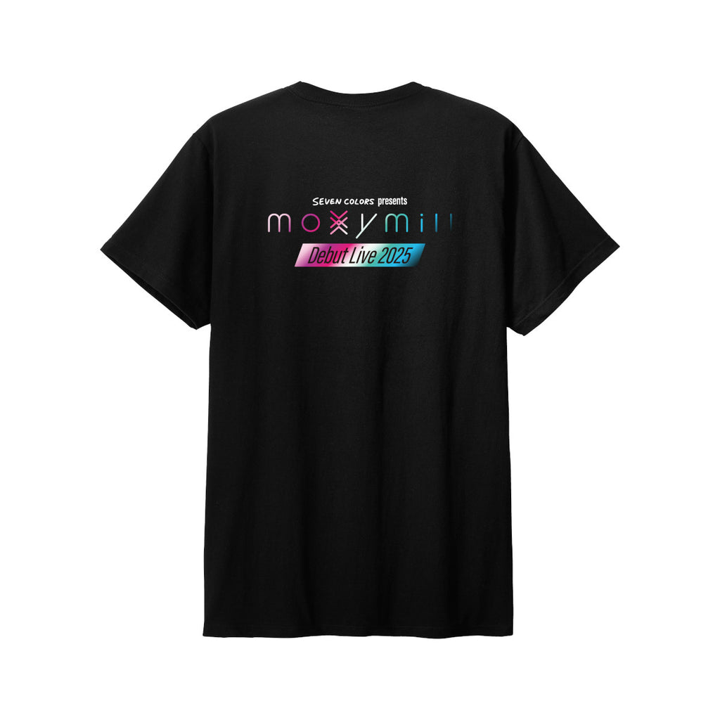 moxymill Debut Live 2025〉ロゴTシャツ ブラック – moxymill OFFICIAL
