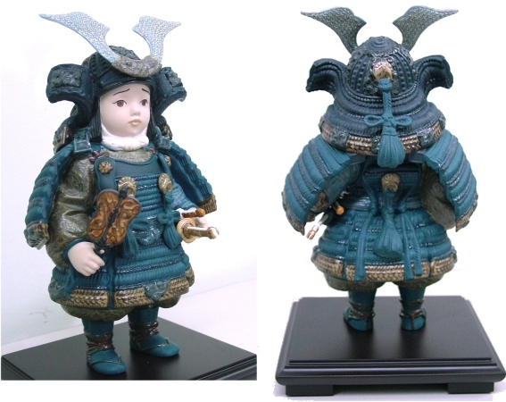 リヤドロ No.13042『若武者（blue）台座付』紹介ページ