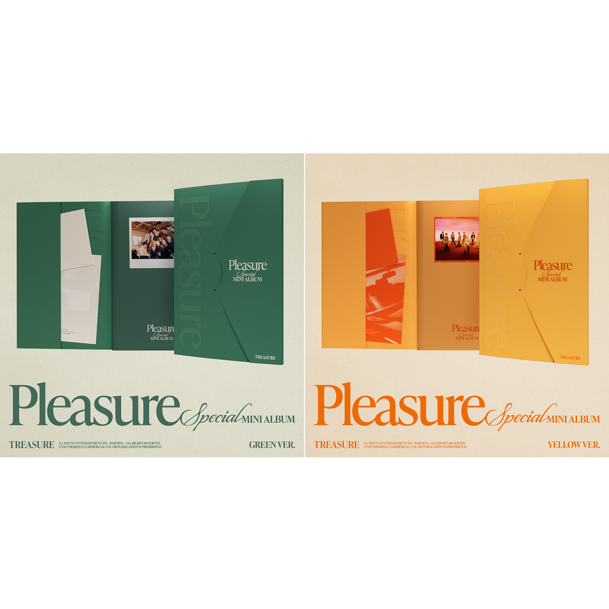 TREASURE SPECIAL MINI ALBUM [PLEASURE] [GREEN / YELLOW VER