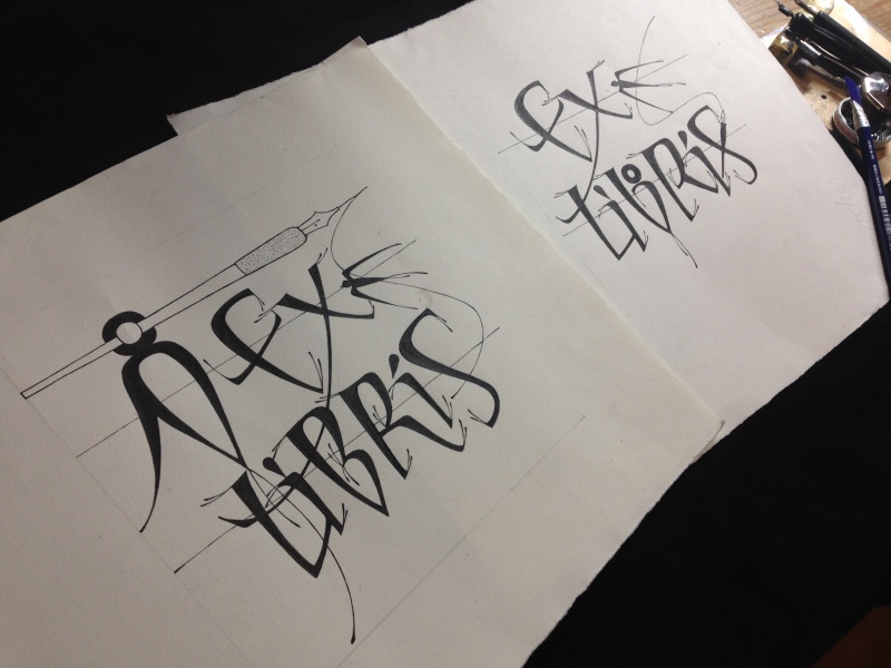 蔵書票〜Exlibris | カリグラフィー・アトリエ＆教室 NINOGRA 広島/八本松