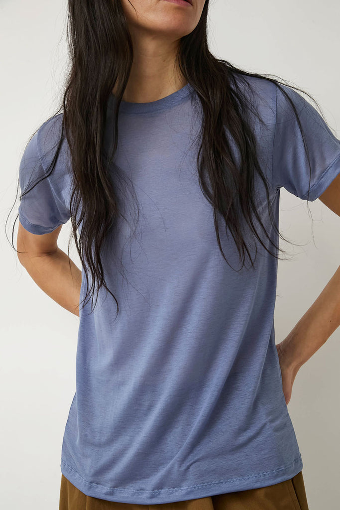 Baserange T-Shirt in Koel Blue – No.6 Store