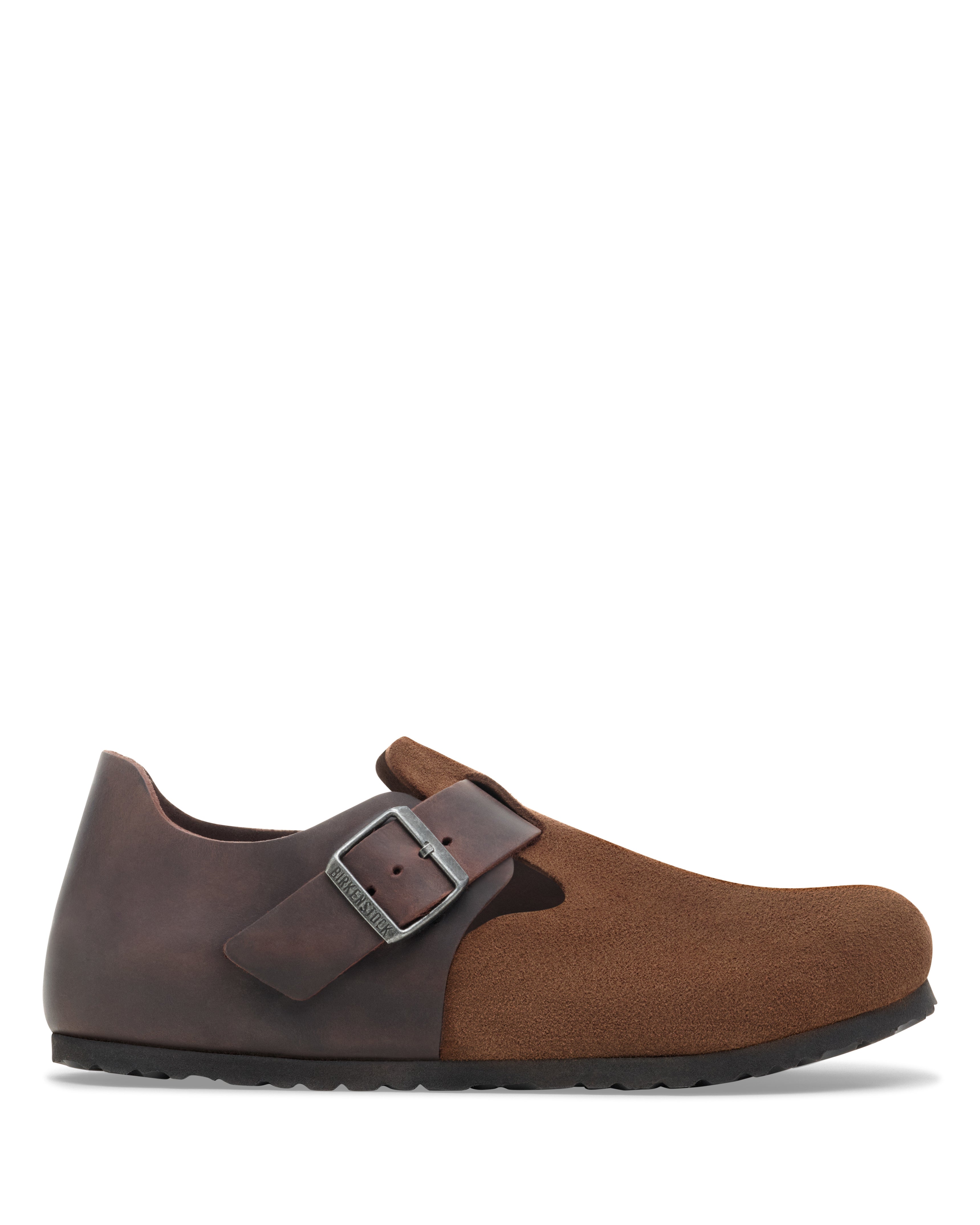 Buy Birkenstock Men London LEVE/LEOI Dark Tea Dark Tea Boston Shoe