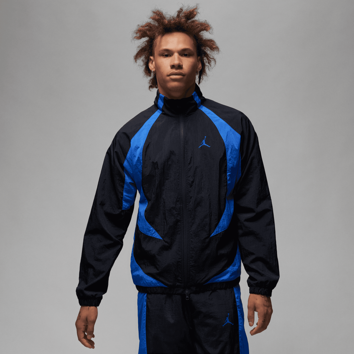 Jordan - Men - Sports Jam Warm-Up Jacket - Black/Game Royal – Nohble