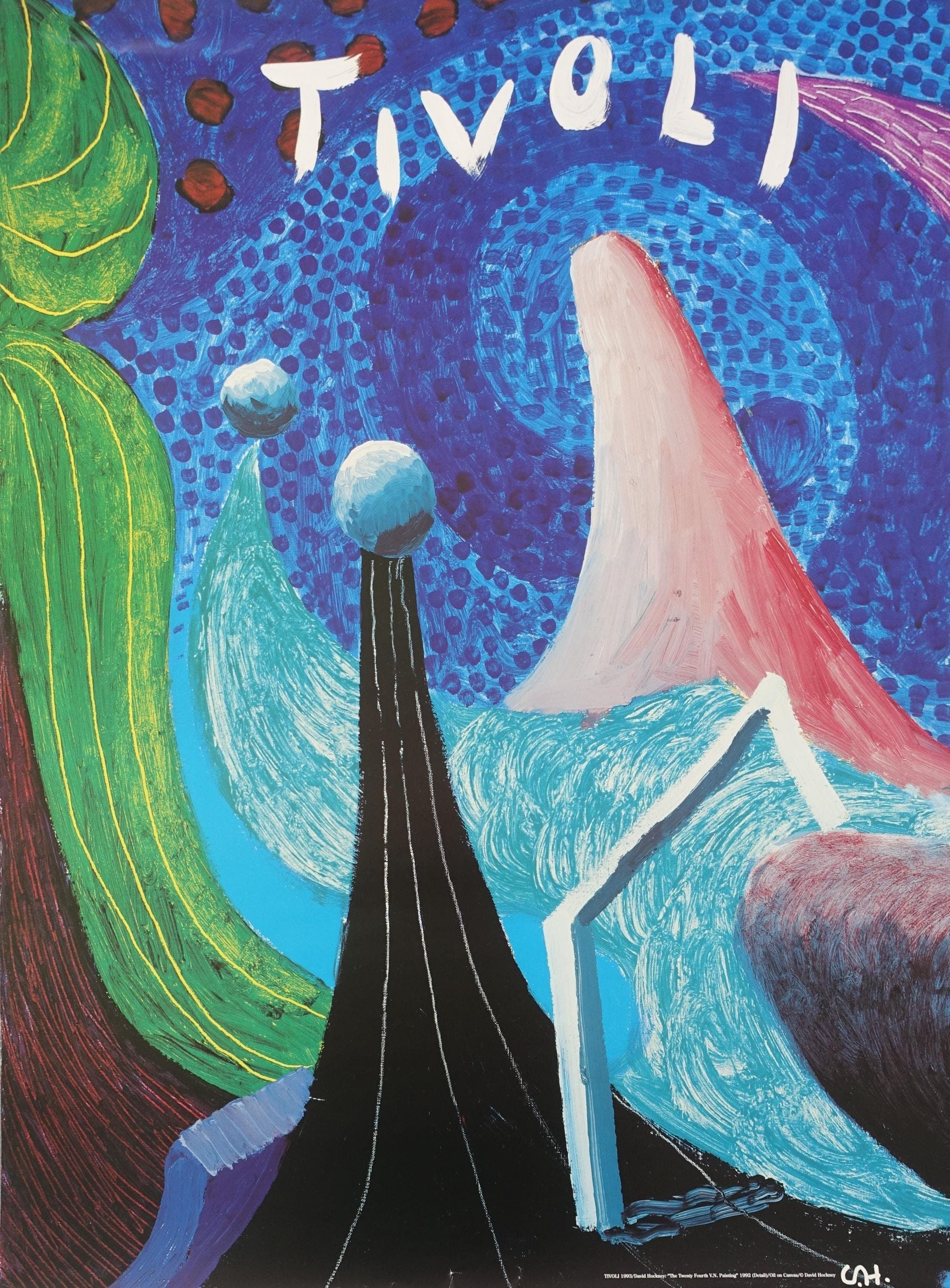 1993 Tivoli Amusement Park by David Hockney - Original Vintage