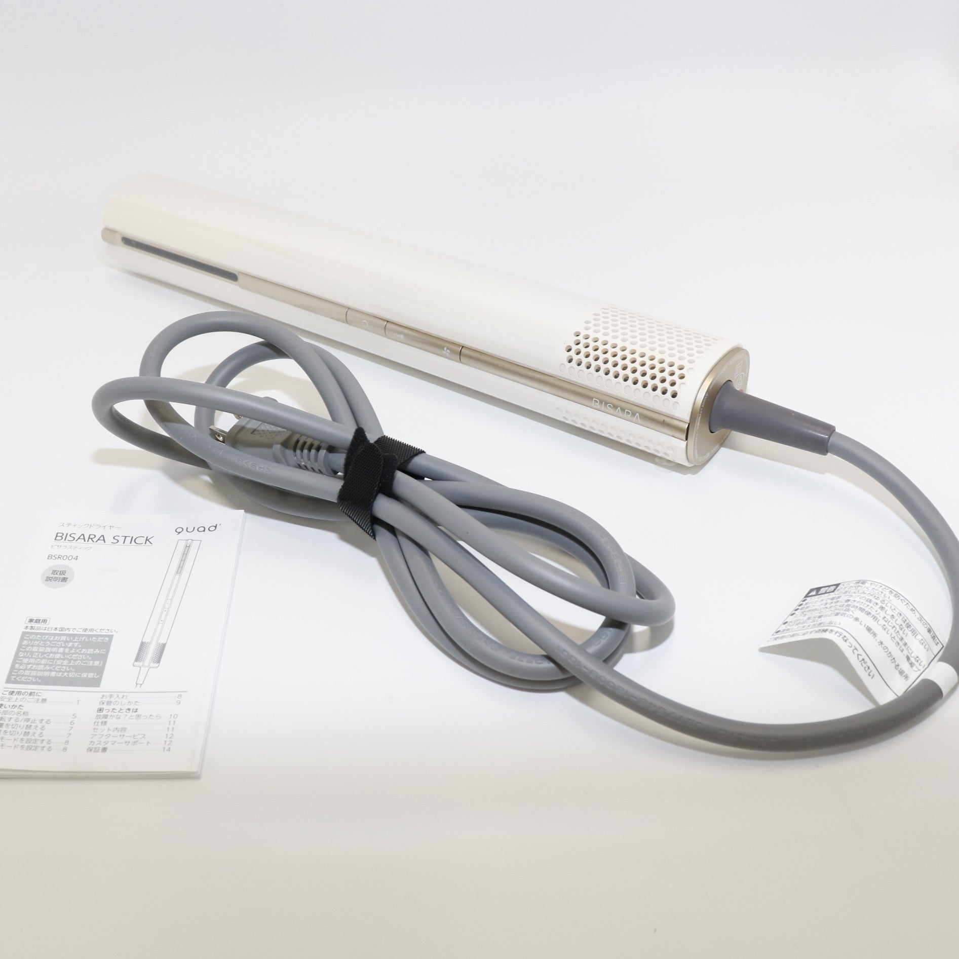 中古(A)] クワッズ BISARA STICK ドライヤー bsr004-w ホワイト[非常に