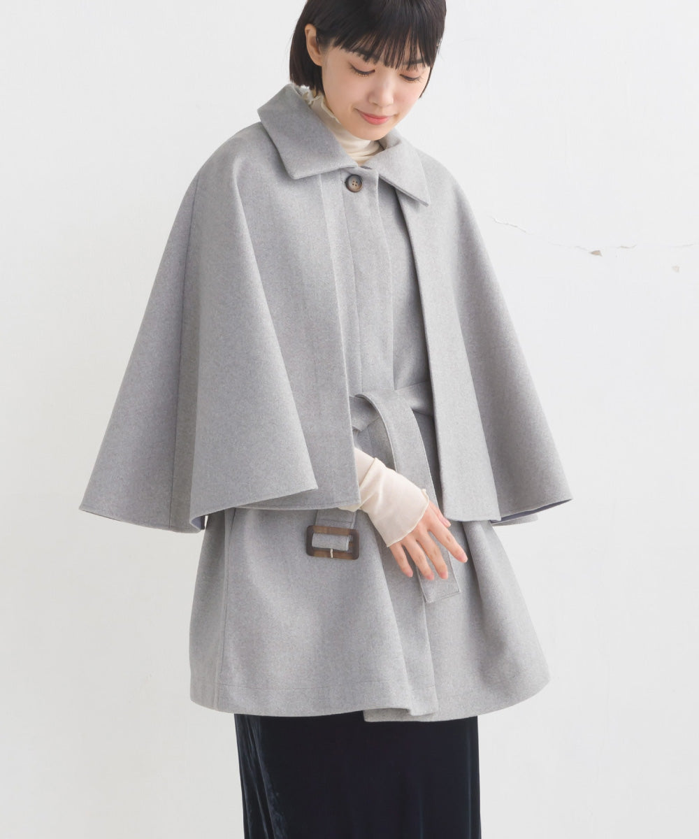 OMNES】ニットモッサ マルチウェイケープコート【1523-7186】