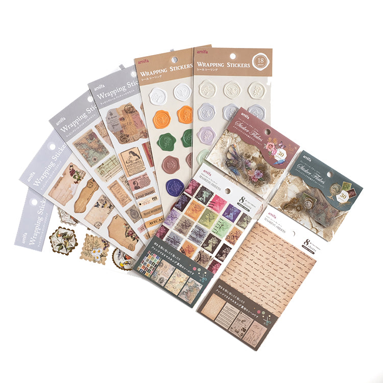 シールセット】ヴィンテージコラージュシール 10枚セット – amifa ONLINE