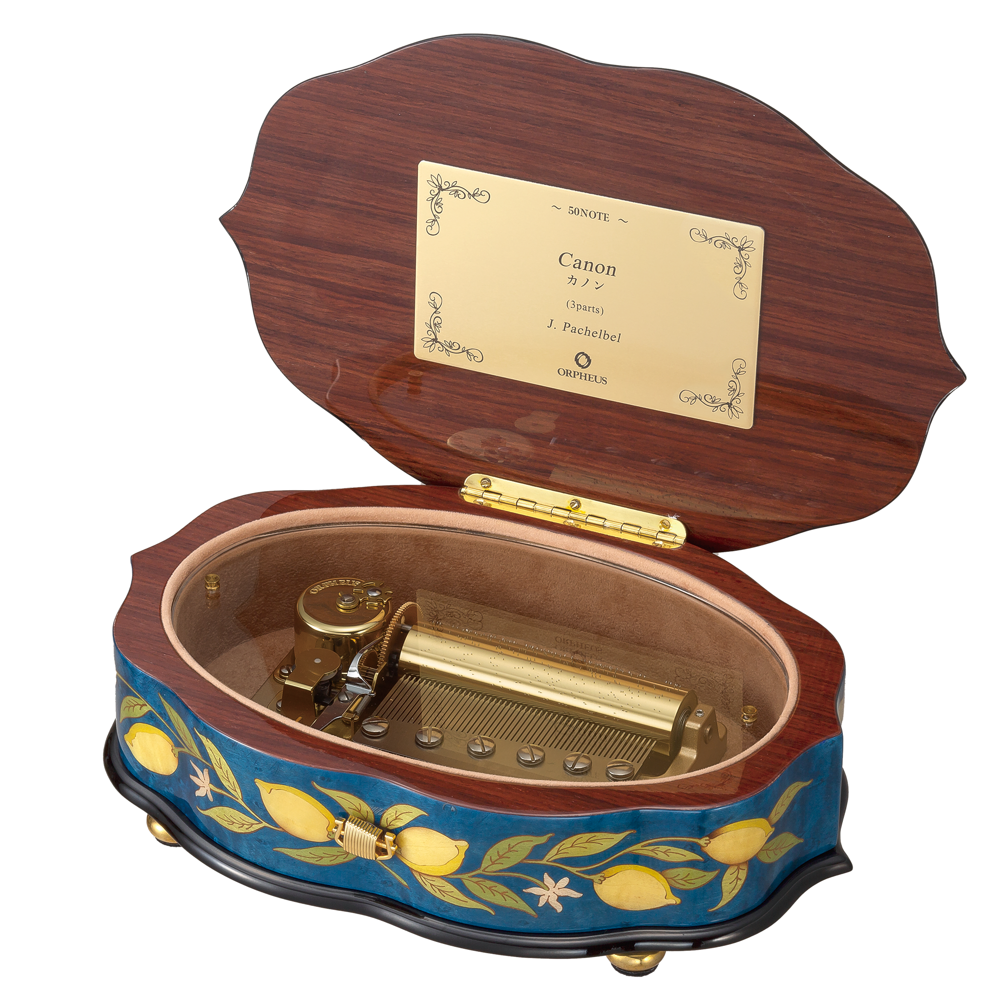 曲が選べる・誕生日に人気】【EX217】50弁 ORPHEUS イタリア象嵌