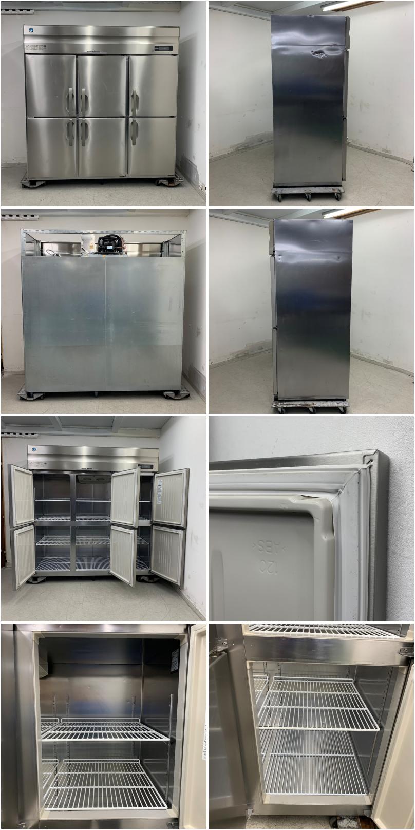 中古】 A08247 業務用 冷蔵庫 6枚ドア ホシザキ HR-180A3 2019年製 3相