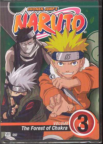 Naruto Vol 3 DVD – Cyber City Comix