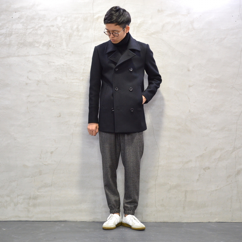 メンズPコート15AWドメブラ編②ATTACHMENTのミドルPコート・KAZUYUKI