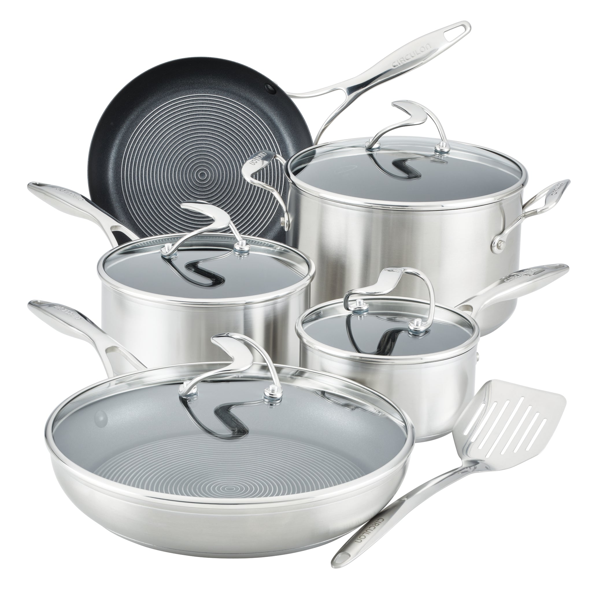 10-Piece Hybrid Stainless Steel Cookware Set – Circulon