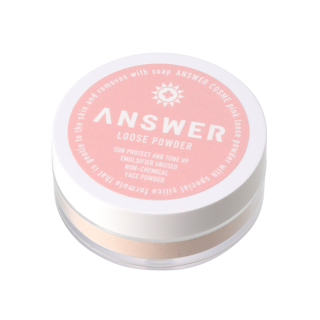 石鹸で落とせるルースパウダー（ピンク）｜ SPF20｜ふんわり仕上がり