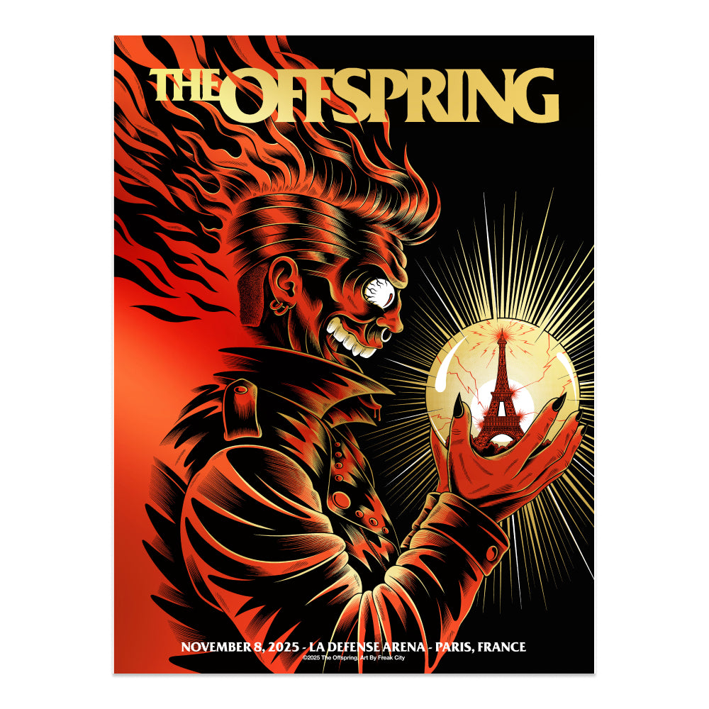 The Offspring Paris November 8, 2025 (Gold Foil)