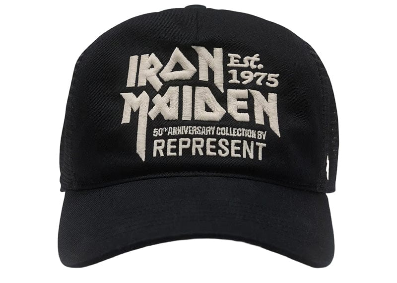 Represent X 47 X Iron Maiden Anniversary Trucker Cap Washed Black