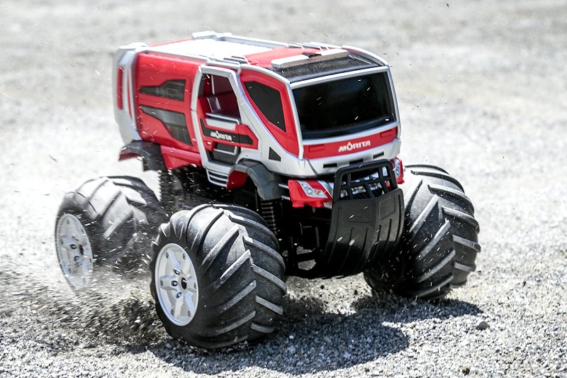 電子版】シー・シー・ピー、水陸両用ラジコン モリタ林野火災用消防車