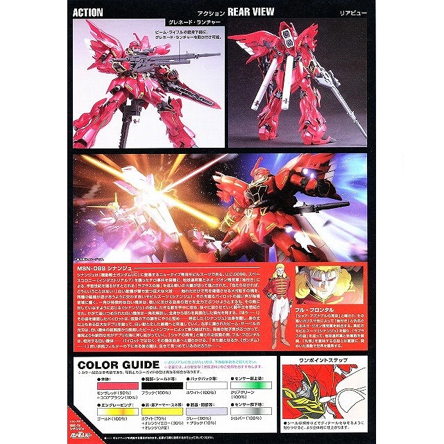 HGUC-116 1/144スケール 【MSN-06S シナンジュ】