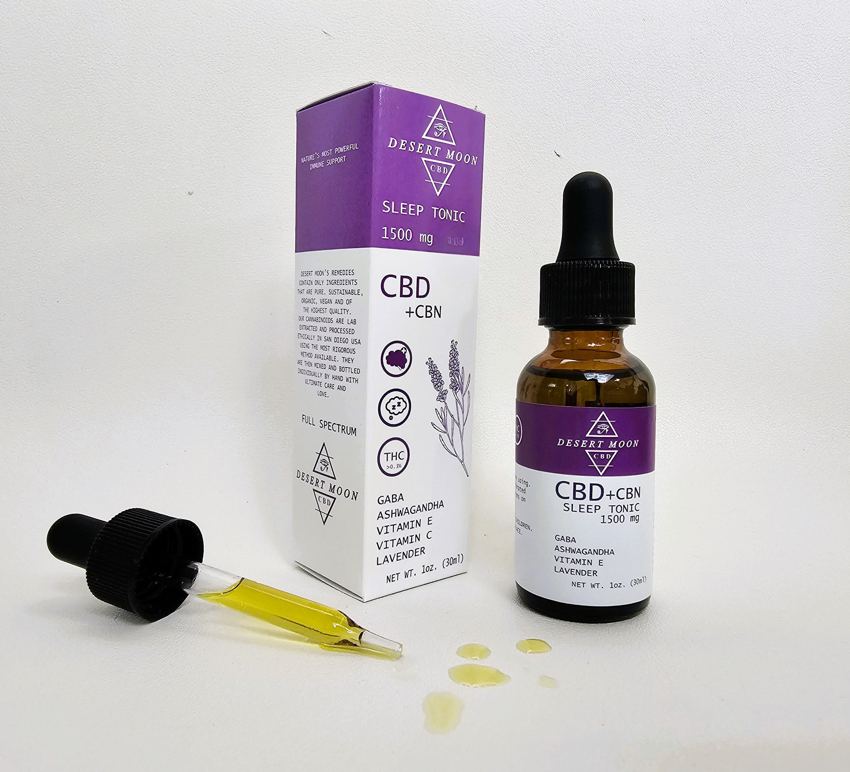 CBD + CBN - SLEEP AID - 1500 mg - 30ml – Desert Moon Cbd