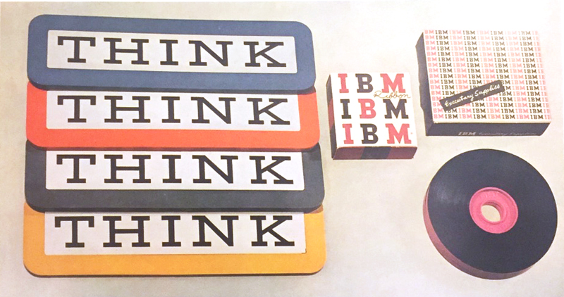 Vintage IBM “THINK” Desk Top Ornament