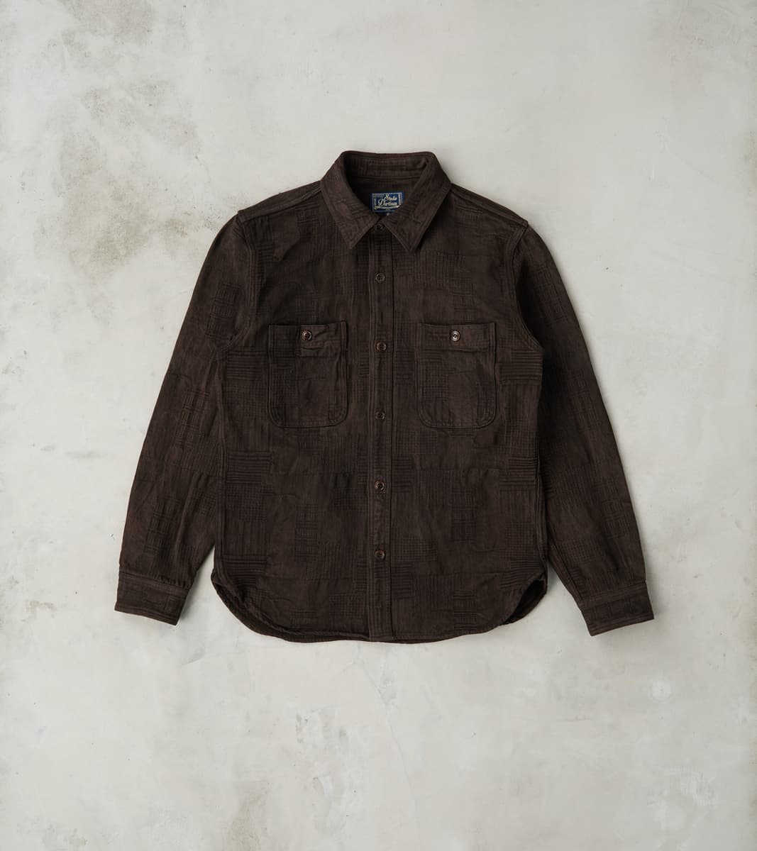 Studio D'Artisan Amami Dorozome Boro Sashiko Jacquard Workshirt
