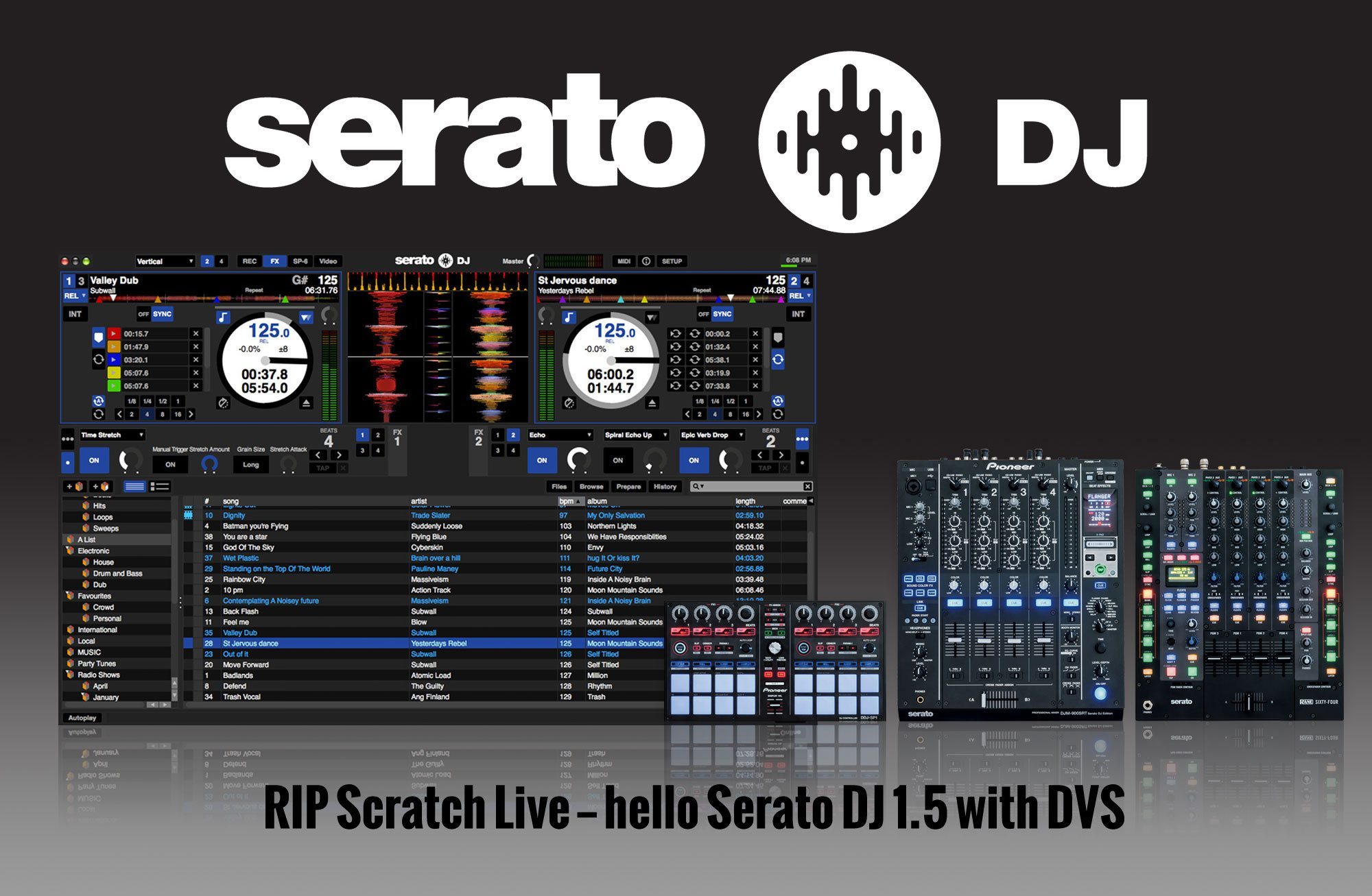 Scratch Live scratched — becomes Serato DJ 1.5 with DVS