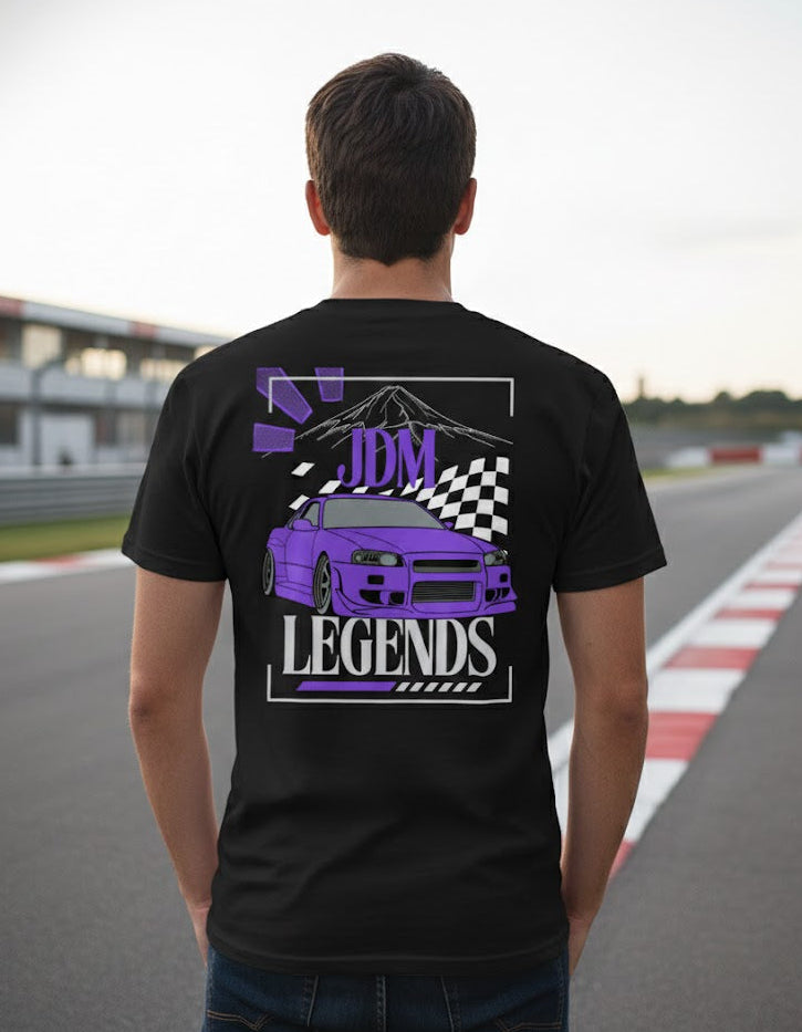 Nissan R34 Skyline - JDM Legends streetwear (R34 front) – DKM