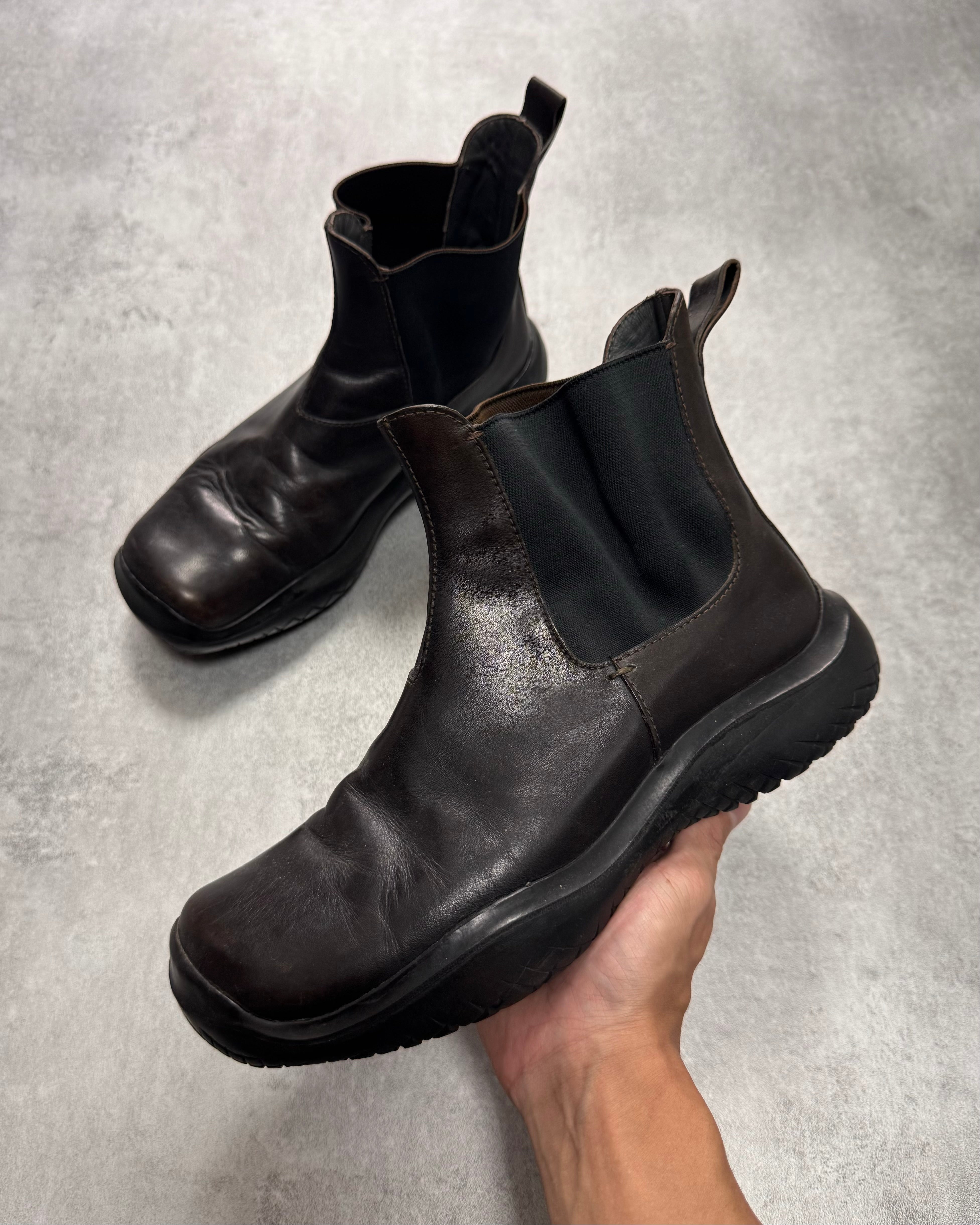FW1999 Prada Brown Leather Boots – Dolce Vita Hub