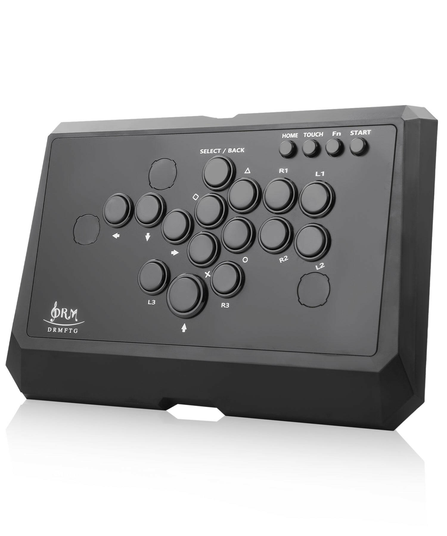 DRMFTG DRM FL 静音ボタンモデル マットブラック レバーレス アケコン