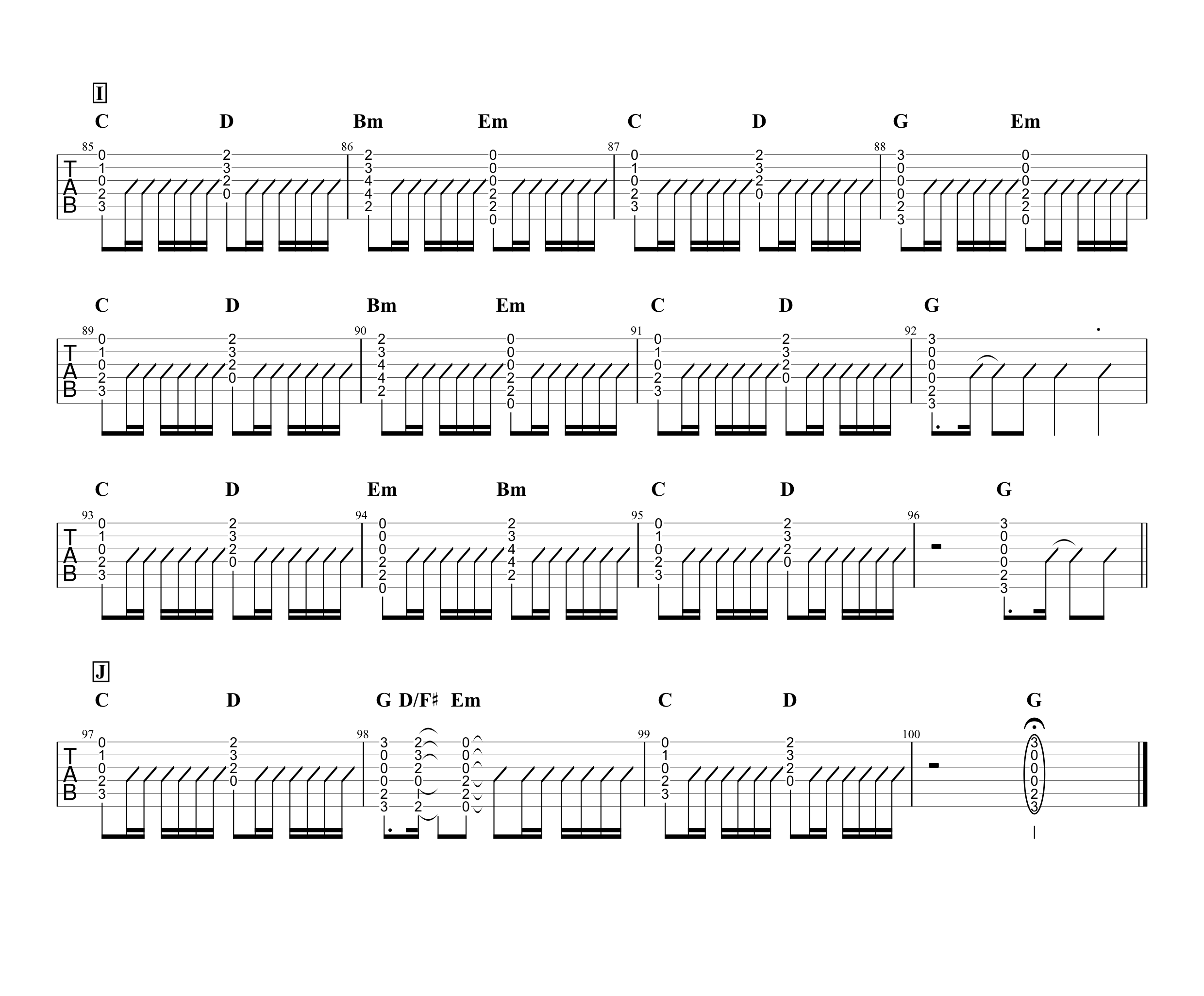ともに／WANIMA】無料ギターTAB譜｜アコギ向けコードストロークで弾く