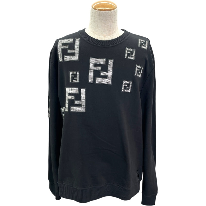 フェンディ FENDI FFロゴワッペンスウェットシャツ FY0178 ブラック