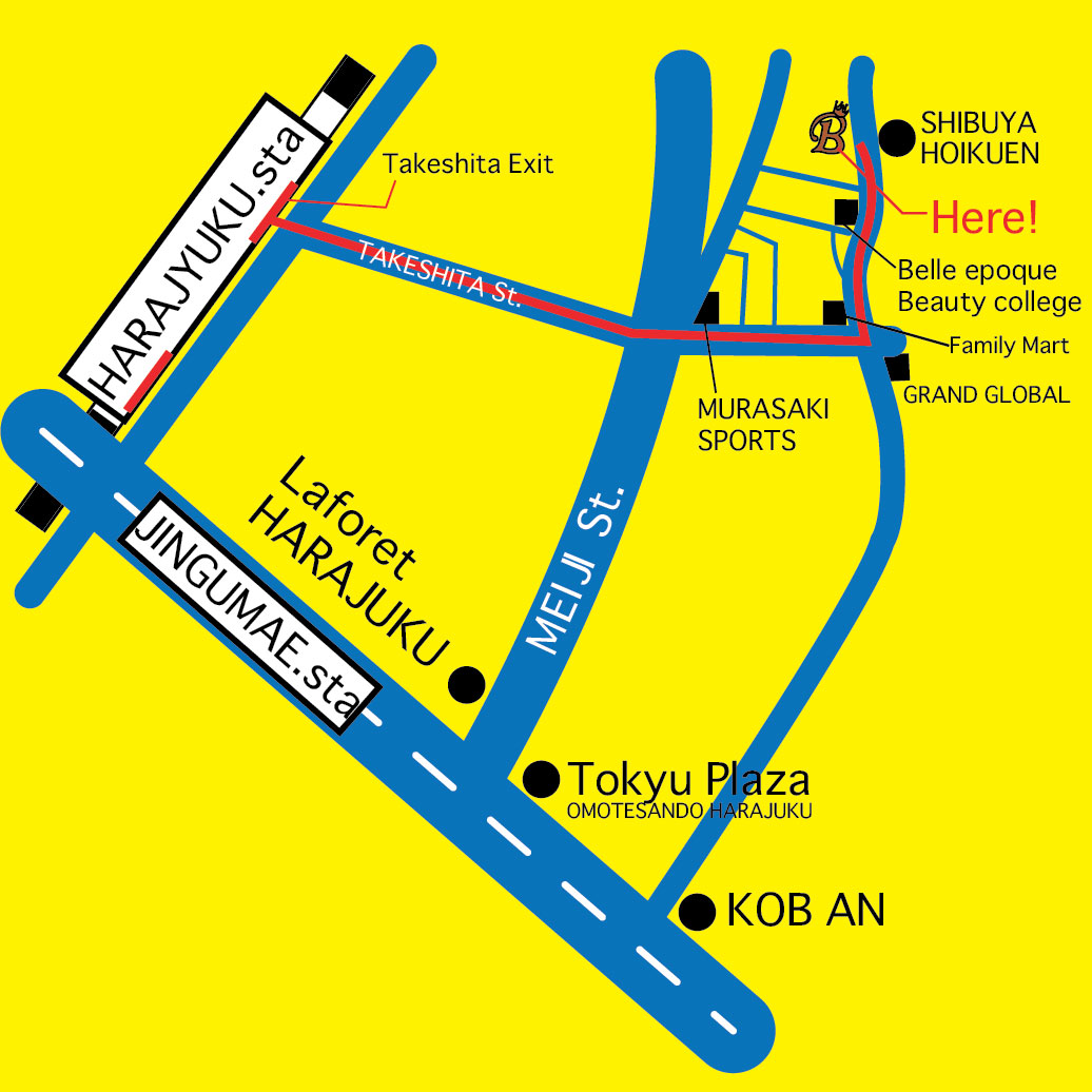 BOSSA NOVA 原宿店地図!MAP!!지도!!地图!!平成版: Bossa 原宿 blog