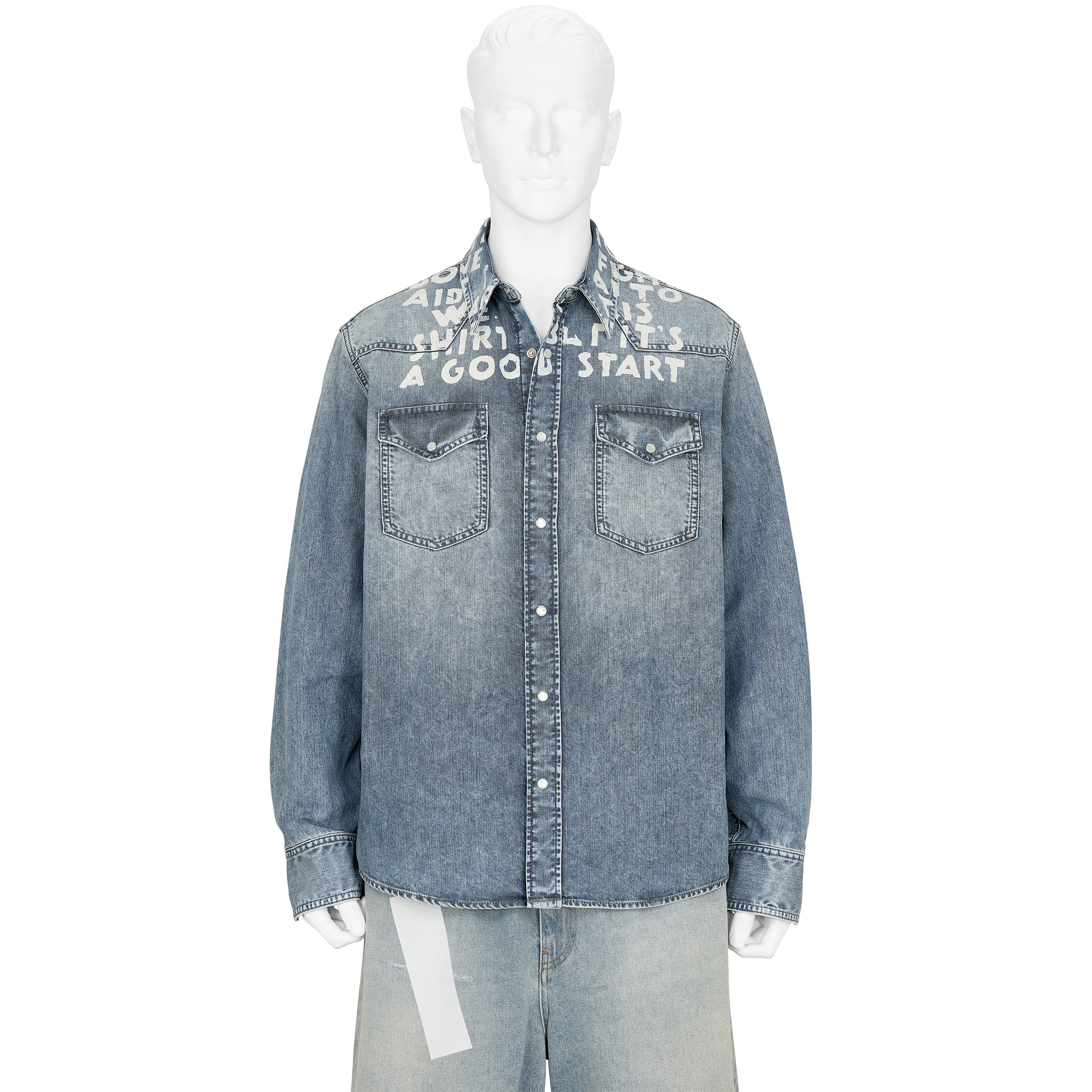 DENIM WESTERN SHIRT LIGHT BLUE - MM6 Maison Margiela(エムエム