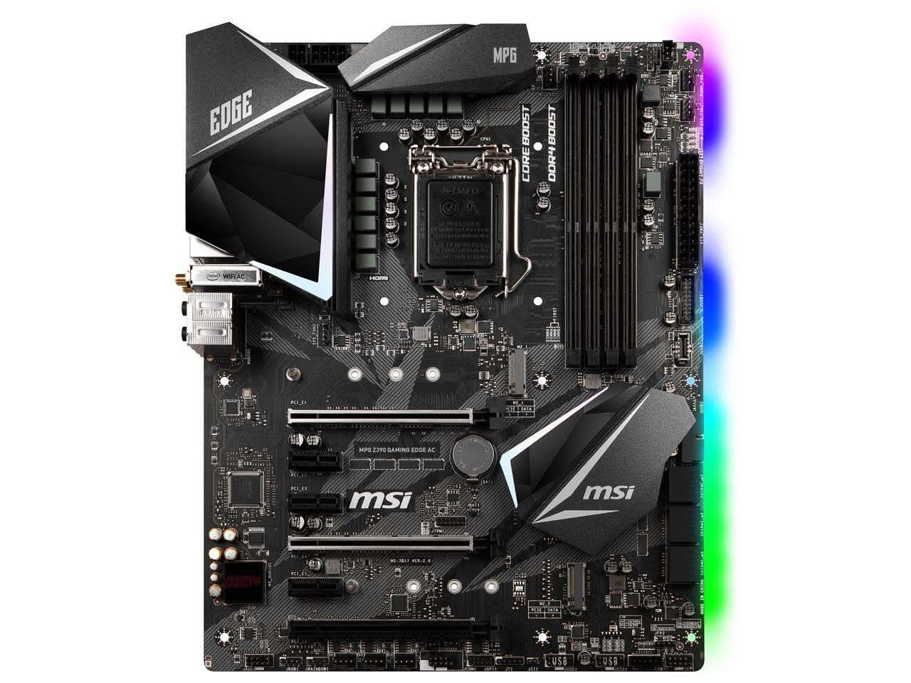 Buy MSI MPG Z390 GAMING EDGE AC Intel Z390 LGA 1151-Socket DDR4