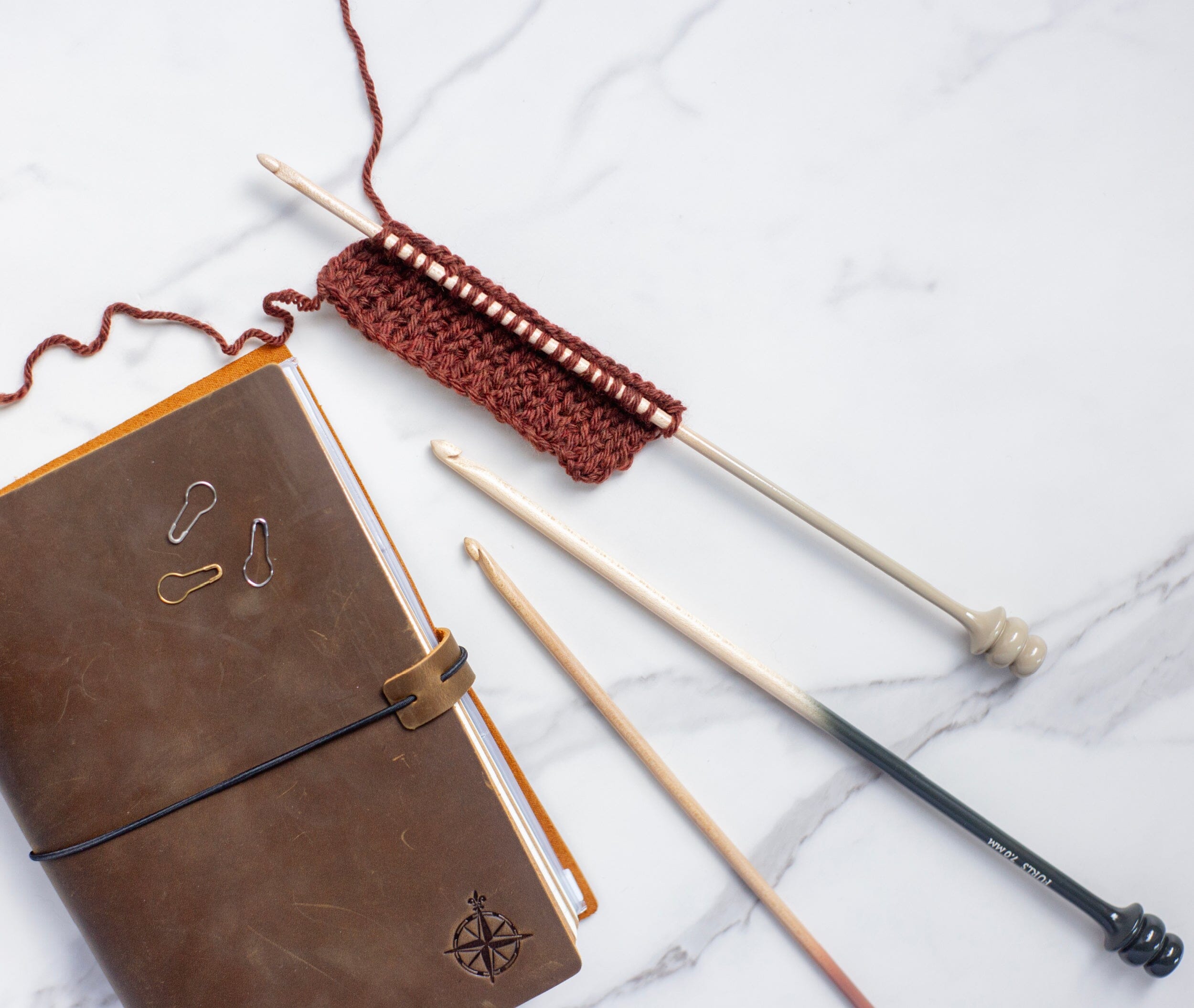 Limited Edition Tunisian Crochet Hook in Maple Ombre – FurlsCrochet