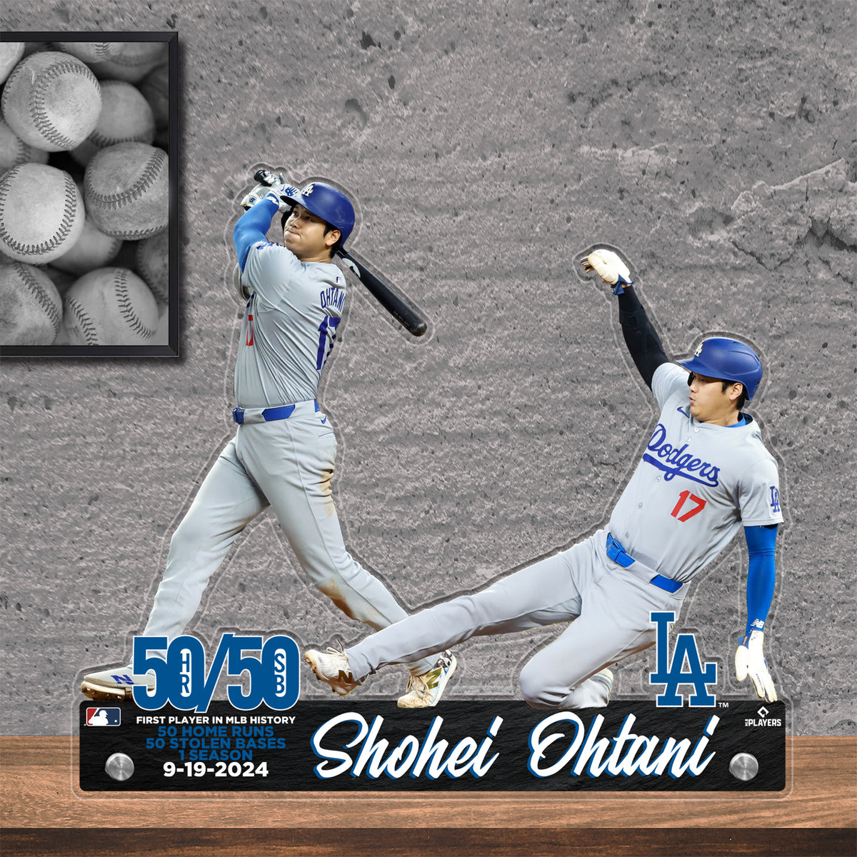 MLB Los Angeles Dodgers Shohei Ohtani 50/50 Moment Acrylic Player